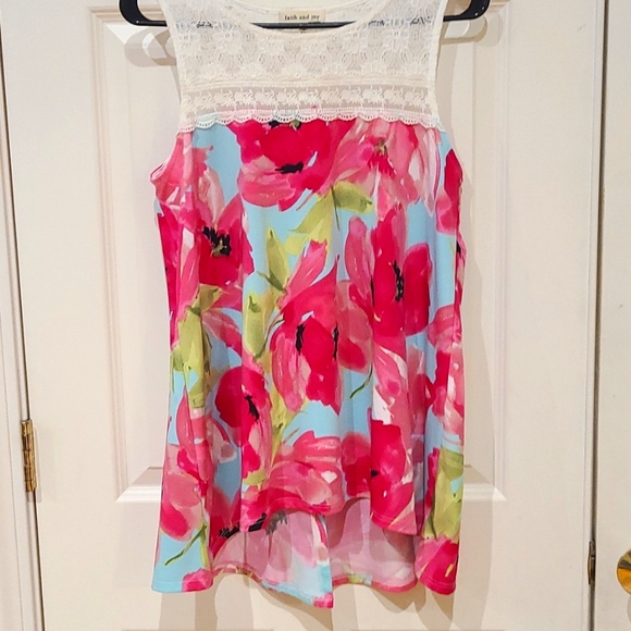 Faith and Joy Tops - Floral Tank